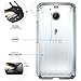 HTC Bolt Case, POETIC Affinity Series Premium Thin/No Bulk/Clear/Dual material Protective Bumper Case for HTC Bolt (2016) Clear