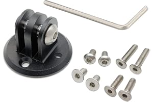 Cestbon Mount Combo Adapter for Garmin Edge Compatible with Camera or Headlight, Quick Release Out-Front Mount Extended Universal Adapter