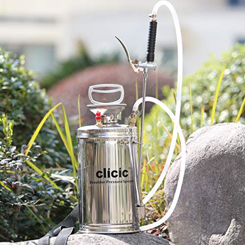 CLICIC Stainless Steel Sprayer Professional with Backpack (1.5 Gallon) - Thumbnail 3
