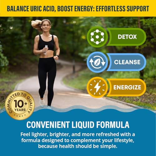 Uricel - Advanced Uric Acid Support & Cleanse Supplement - Liquid Delivery for Better Absorption - Tart Cherry, Chanca Piedra, Celery Seed, Turmeric & More!