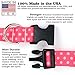 Buttonsmith Dots Custom Dog Collar - Made in The USA - Fadeproof Permanently Bonded Printing, Military Grade Rustproof Buckle, Choice of 6 Sizes