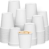 GUSTO [6 oz. - 300 Count] Disposable White Paper Cups, Hot Coffee Cups - Eco-Friendly Hot Cups - Formerly Comfy Package
