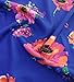 MITILLY Women's Halter Neck Boho Floral Print Chiffon Casual Sleeveless Short Dress Small Blue