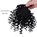 DIFEI Creative 2019 New Afro Kinky Curly Hair Bangs Can Be Hair Closure Chignons Puff Drawstring Ponytail in Hair Extension for Black Women (Bangs)thumb 4