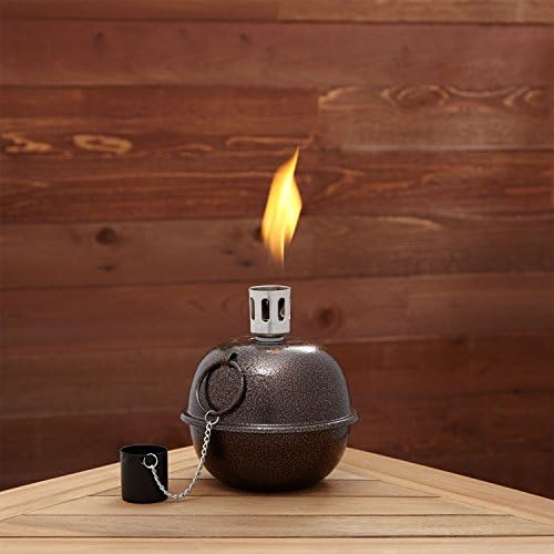 Kerosene Oil Hurricane Lantern SMUDGE POT Camping Lamp Emergency Light Citron Burner (Hammered Bronze)