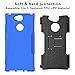 Sony Xperia XA2 Case,Mama Mouth Shockproof Heavy Duty Combo Hybrid Rugged Dual Layer Grip Cover with Kickstand for Sony Xperia XA2 5.2 Inch 2018 (with 4 in 1 Packaged),Blue