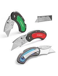 workpro   Cúter plegable Set cambio rápido Hoja, back lock Mecanismo 3 Piece con 10 cuchillas extra