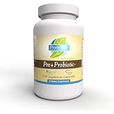 Priority One Vitamins Pre+Probiotic 120 Vegetarian Capsules - Support for Healthy Gut Microflora* Clinical Strength