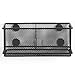 MyGift Magnetic Storage Bin, Mesh Metal Office Whiteboard Supply Organizer Basket, Black
