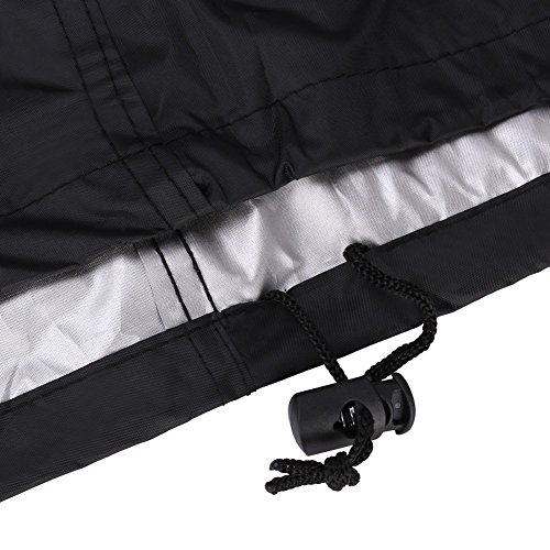 BBQ Grill Cover (57 Inch) Wenscha Waterproof Durable Barbecue Gas Cover UV Resistant Material Polyester Black - Thumbnail 3