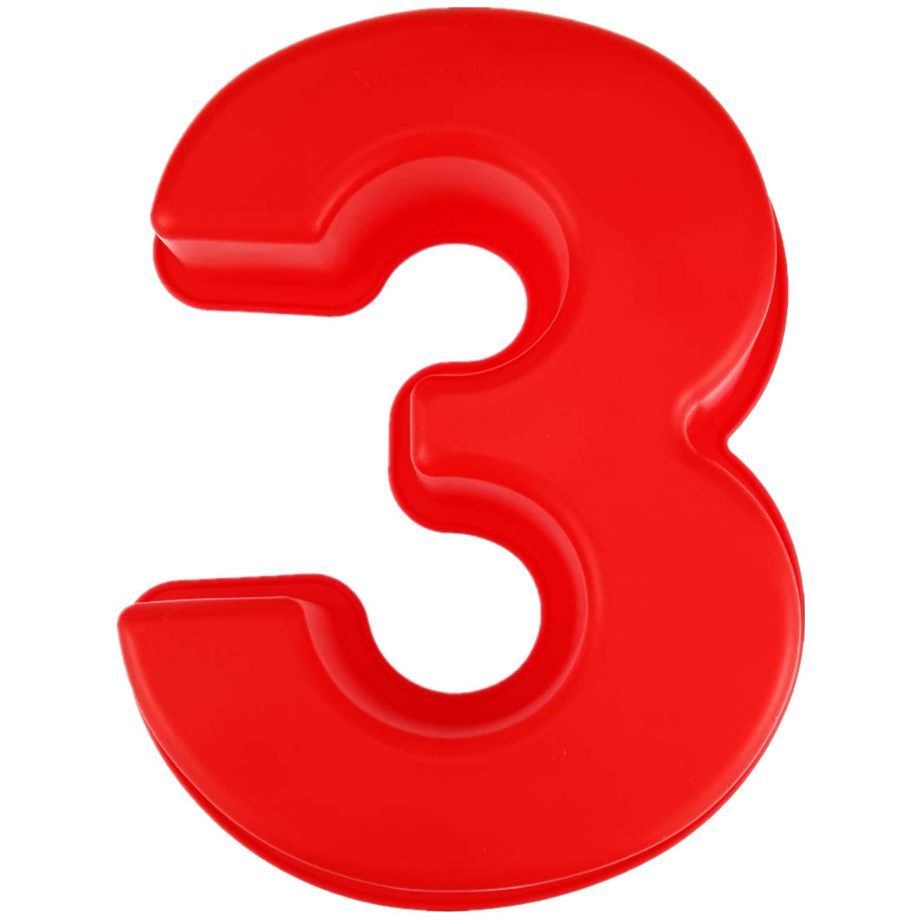 Eidoct 10 inch 3D Large Silicone Number Cake Moulds, DIY Baking Cake Mold, Birthday and Wedding Anniversary Day Silicone Baking Pans, Number (3)