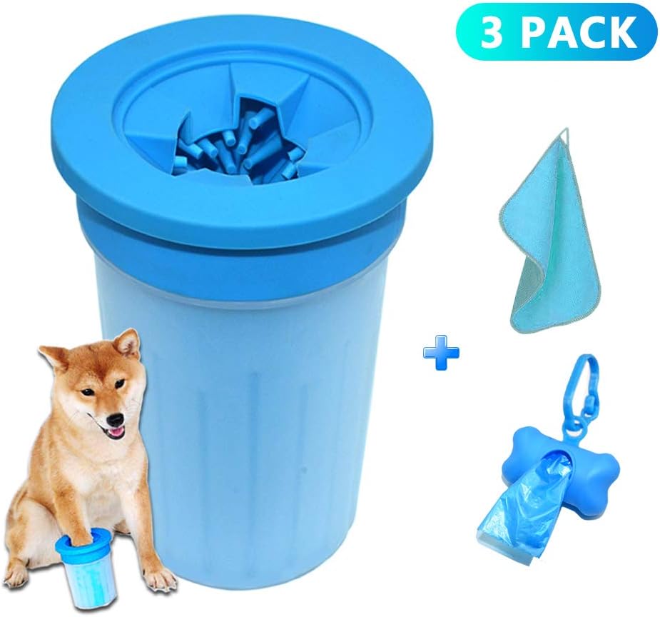 Portable Dog Paw Cleaner Kits, Pet Washer Cup Anti