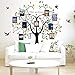 Heart Shape Tree Wall Decal Sticker, Family Tree Picture Frames Wall Decal, Vinyl Photo Frames Wall Stickers for Living Room, Bedroom Home Decor