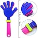 Resinta 24 Pieces Hand Clappers Plastic Noisemaker Noise Makers with Drawstring Bag for Fiesta Party Birthday Favors, 7.5 Inch