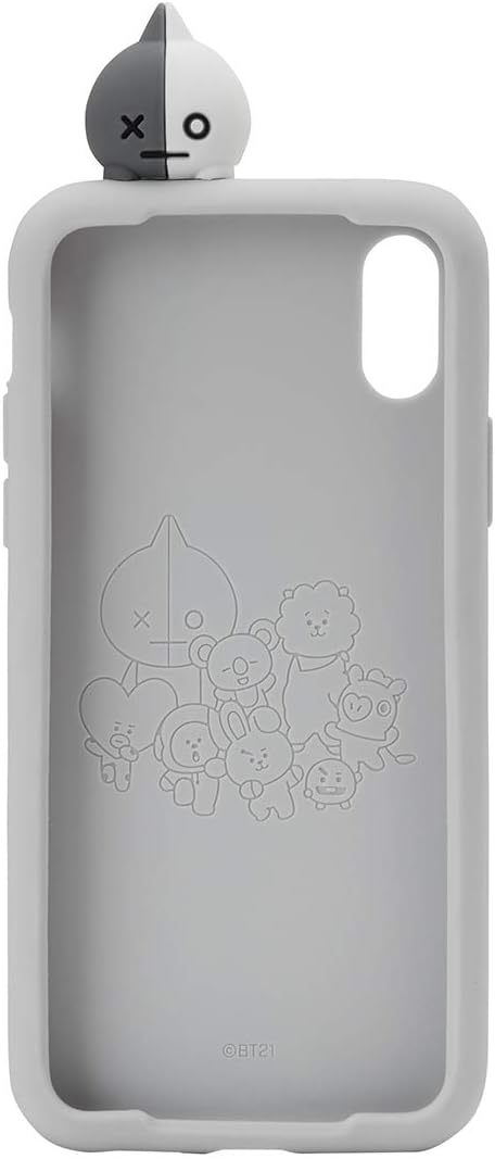 Amazon Line Friends Bt21 公式商品 キャラクターシリコンケース Iphone X対応 Iphone X グレー ケース カバー 通販