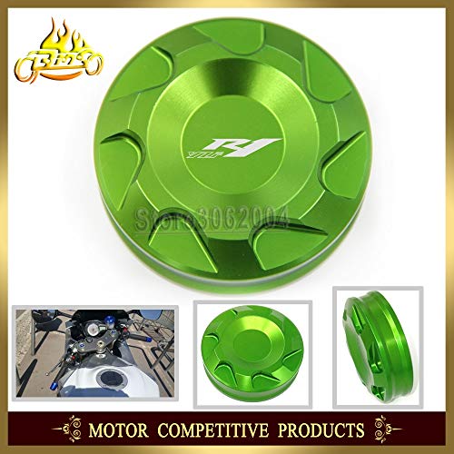 Wincom Dishman Automobiles & Motorcycles Front Brake Master Cylinder Fluid Reservoir Cover Oil Cap Motorcycle for Yamaha YZF-R1 YZF R1 Yzfr1 2004-2015 2014 2013 2012 CNC - (Color: Red)