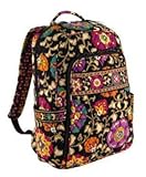 Vera Bradley Laptop Backpack (Updated Version) with Solid Color Interiors