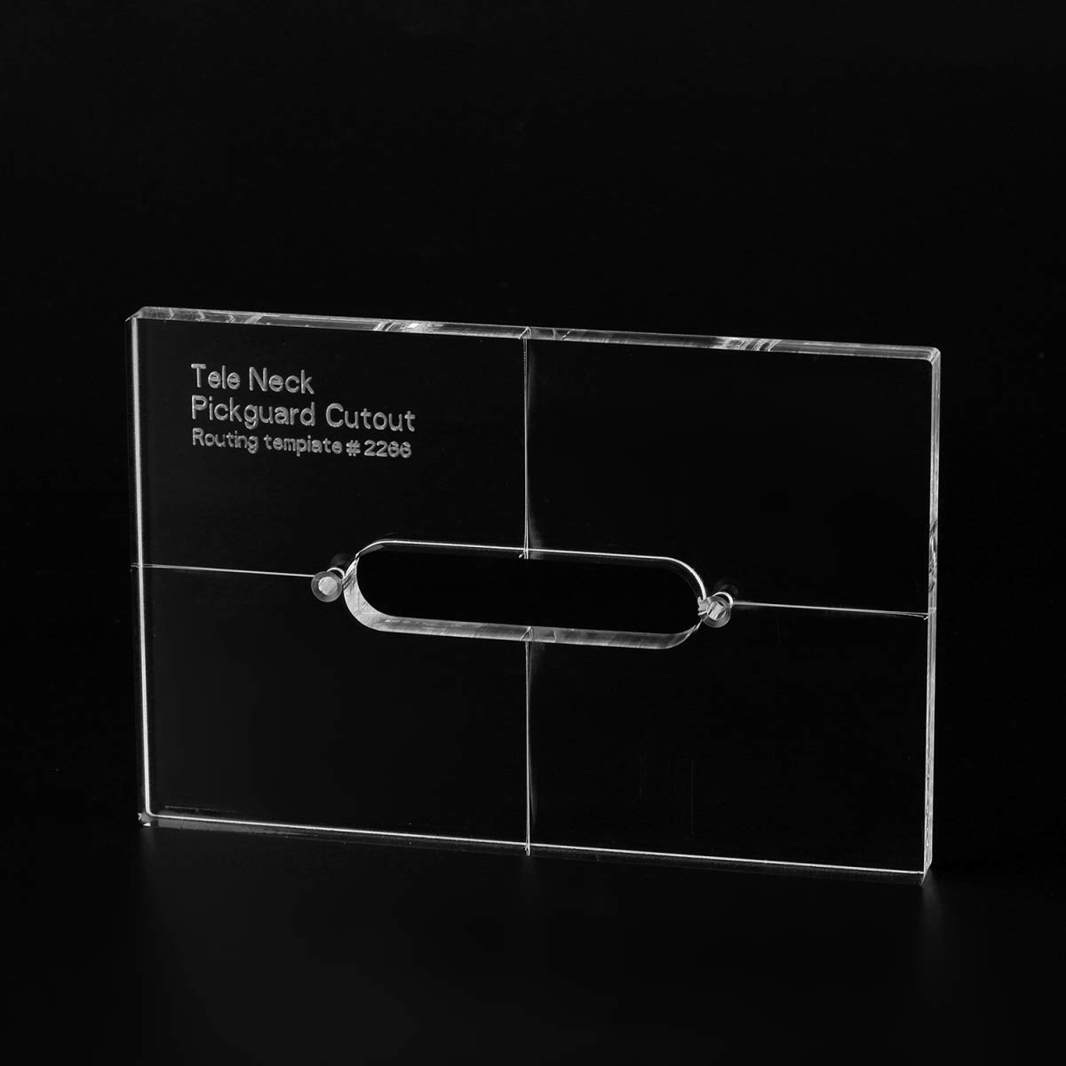 Musiclily Pro CNC Accurate Acrylic Neck Pickup Routing Templates for Standard Tele Guitar Pickguard