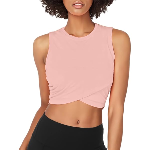 Crop Tank Tops For Women MAGCOMSEN Cropped Tank Top For Women