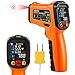 Digital Laser Infrared Thermometer,ZOTO Non Contact Temperature Gun Instant-read -58 ℉to 1472℉with LED Display K-Type Thermocouple for Kitchen Cooking BBQ Automotive and Industrial PM6530D Thermometer