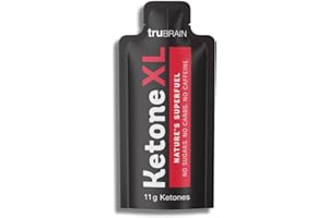TruBrain Ketone XL Shots | No Sugar, No Caffeine, No Salt | (R)-1,3-Butanediol | Clean, Natural Energy Shots to Power Brain & Body | Drinkable Ketones | Keto Diet NOT Required (10-Pack, Lemonade)