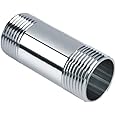 Beduan Stainless Steel Pipe Fittings, 1/2" NPT x 1/2" NPT Male Threaded, 2" Length Nipple Cast Pipe