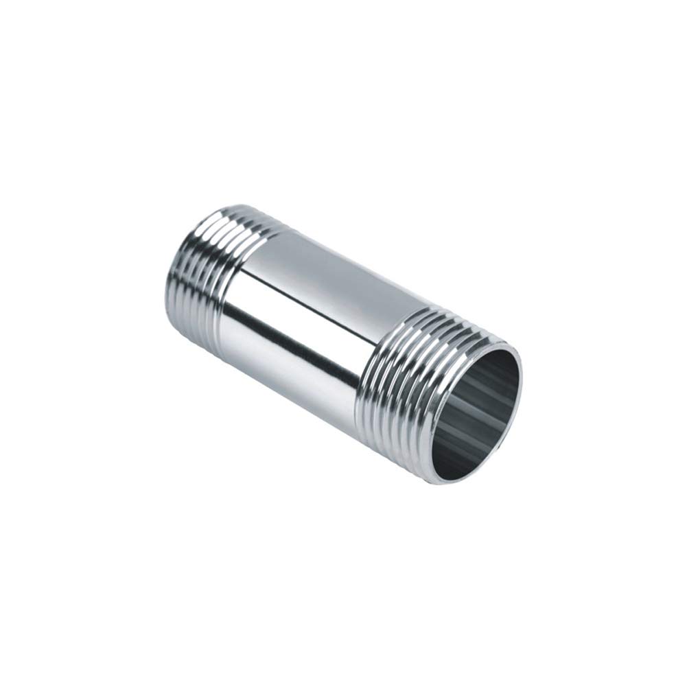 Beduan Stainless Steel Pipe Fittings, 1/2" NPT x 1/2" NPT Male Threaded, 2" Length Nipple Cast Pipe