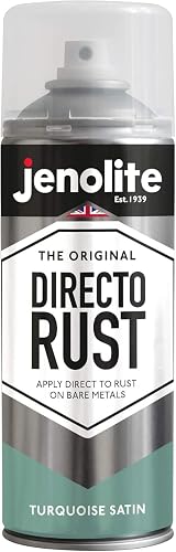 Jenolite Directorust Turquoise Blue Satin Spray Paint 400ml Direct To Rust