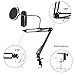 Adjustable Microphone Suspension Boom Scissor Arm Stand Made of Durable Steel with Table Mounting Clamp Suitable for Blue Yeti Snowball Microphone By Earamble