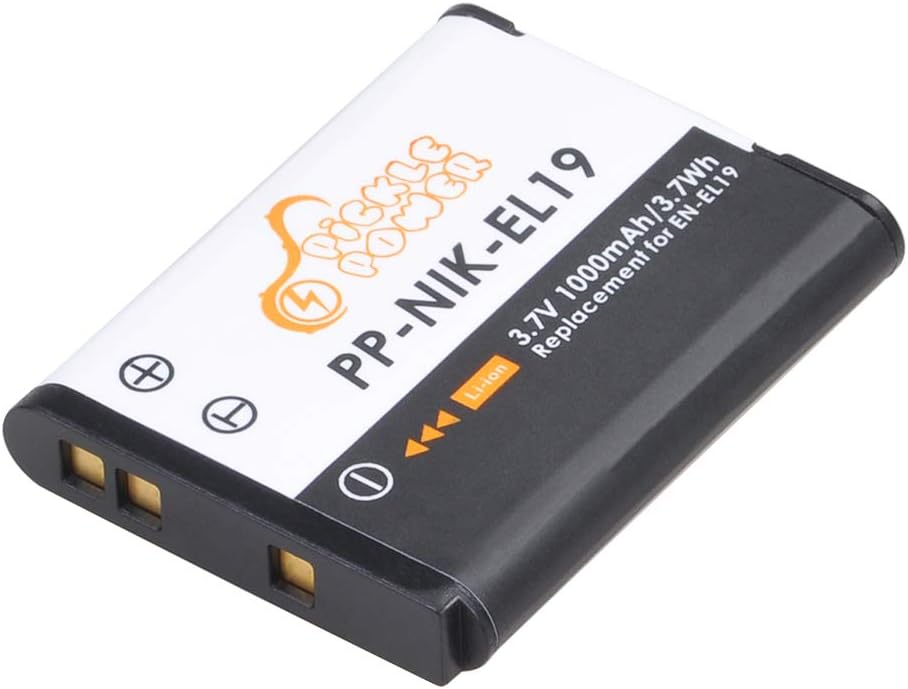 Camera Batteries En El19 Camera Battery 3 Pcs Pickle Power En El19 Battery Lcd Usb Charger Kit Work With Nikon Coolpix W150 S32 S33 A100 A300 S100 S2500 S2600 S2700 S2750 S2800
