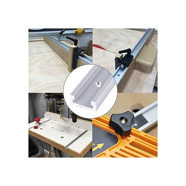 Akozon TNutenschiene 400mm Aluminiumlegierung TTrack TNut Schiene