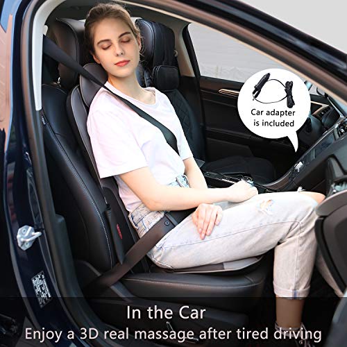 Sotion Shiatsu Back Massager for Chair Seat Massage Cushion with Heat, Deep Kneading Rolling Vibration Massage Chair Pad, Relief Pain and Fatigue from Back, Lumbar, Highs