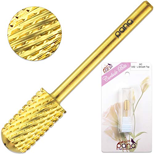 Pana Brand Professional GOLD XC (Extra Coarse) Smooth Round Top Large Dome Top Barrel Carbide Bit 3/32