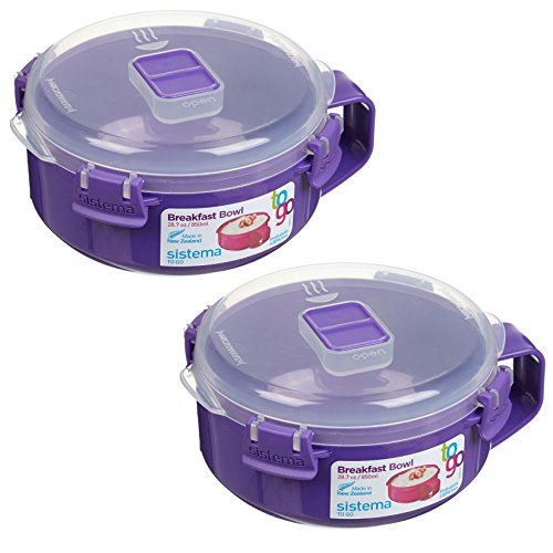 Sistema To Go Collection Microwave Breakfast Bowl (2 Pack) 28.7 Ounce