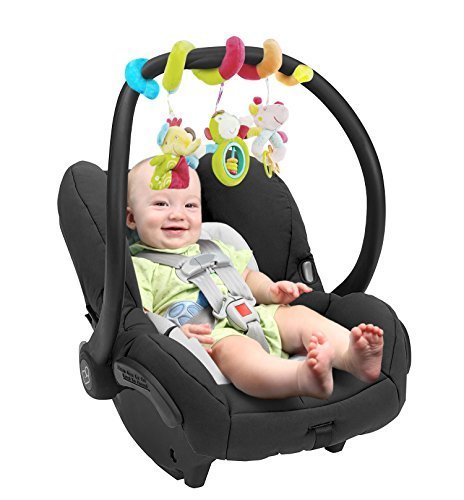 Multi-function Infant Baby Activity Plush Hanging Spiral Bed & Stroller Toy & Travel crib Activity Toy