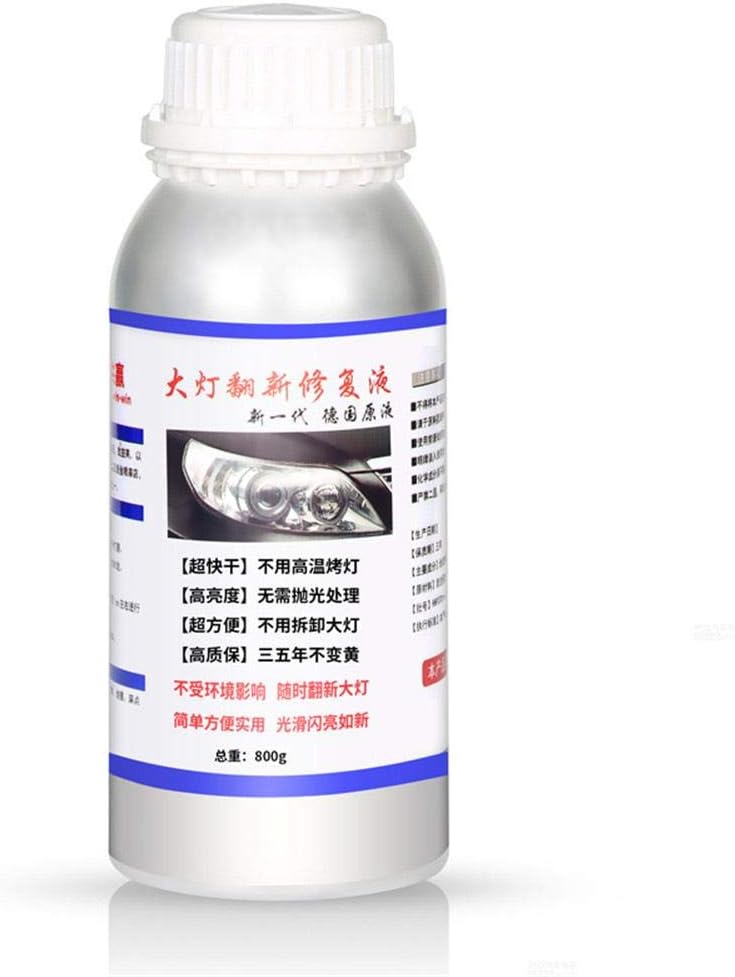 Coyan 800ml car Headlight Repair Liquid Coating Agent taillight Headlight lampshade Renovation Liquid Repair Lighthouse Peeling, Yellowing, Scratches, pits Symptoms