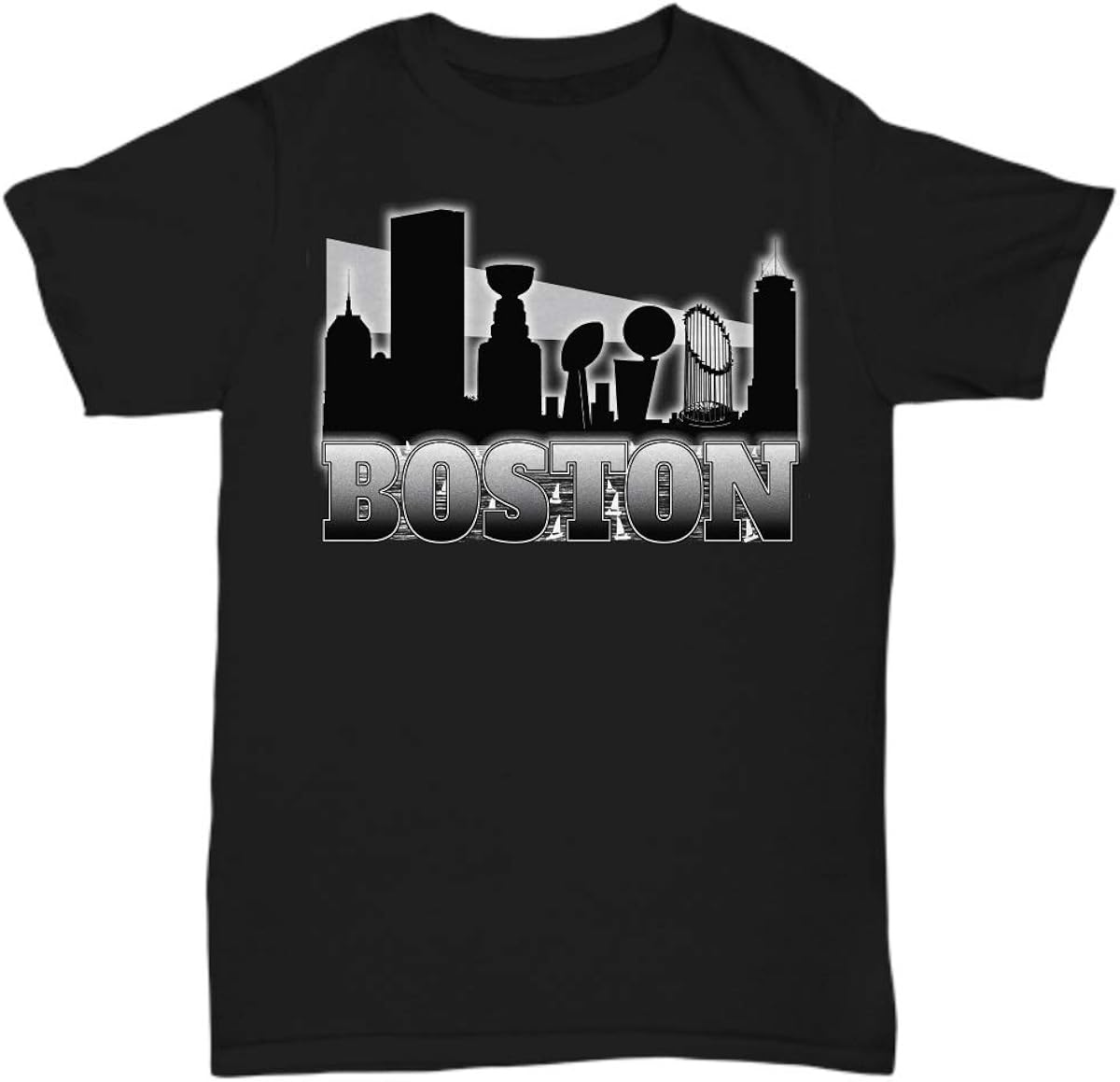 Boston Sports Trophy Skyline Shirt Fan Favorite Winners - Unisex Tee