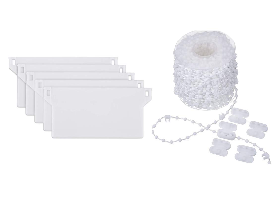Buy BOSSTER Vertical Blind Set 10 Pieces White Bottom Weights Slats 20