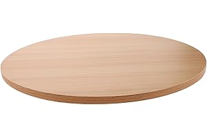 Toddmomy Solid Wood Round Tabletop for Dining Coffee Shop and Home Use Heavy Duty Replacement Circle Countertop 36 Inch Diameter Wood Finish