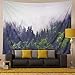 Galoker Misty Forest Tapestry Wall Hanging Forest Tree Tapestry Fantastic Fog Magical Trees Tapestry Nature Landscape Tapestry Bohemian Plant Wall Tapestry for Bedroom Living Room Dorm