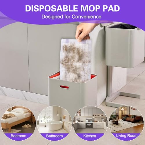 Mop Pads Refills Compatible with WetJet Mop, Disposable Mop Pads for Hardwood photo 11