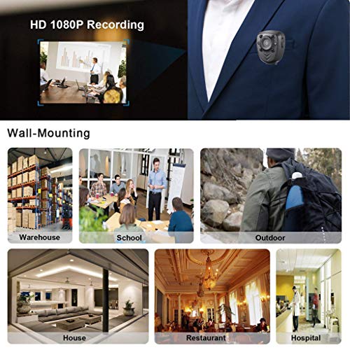 VICCKI HD1080P Mini DV Camera Night Vision Video Recorder Motion Detection Built-in 16G