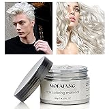 GARYOB Instant White Hair Wax Temporary Hairstyle Cream, Natural Long-lasting Professional Strong Hair Lacquers Gel Cream for Men and Women (4.23oz)