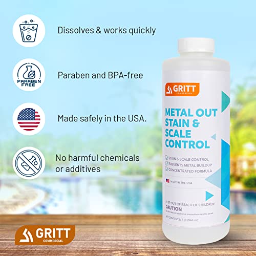 Spa, Pool, hot Tub Stain and Scale Control. Scale Metal & Stain Control for Hot Tubs, Prevent