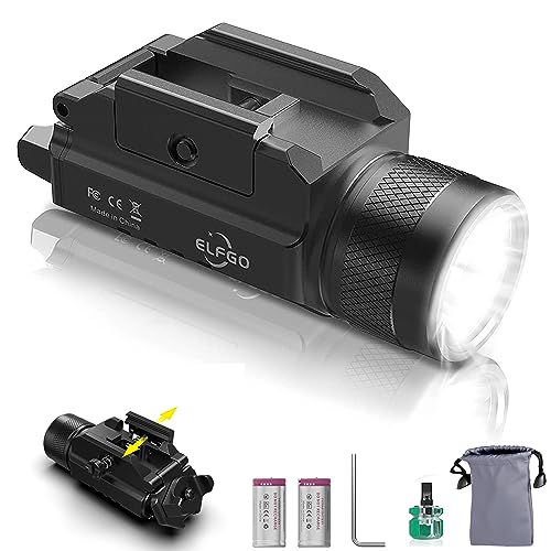 ELFGO Pistol Light 1200 Lumens Tactical Gun Flashlight Weapon Light LED
