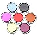 IETANG 7pc Set Double Compact Cosmetic Crystal Makeup Mirrors Round Pocket Purse Magnification Jewel Mirrors
