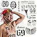 BONUS PACK: Tekashi 6Ix9Ine Temporary Tattoos | Includes FACE, ARM, CHEST and STOMACH tattoos | LIFE-SIZE | Over 30 Tattoos
