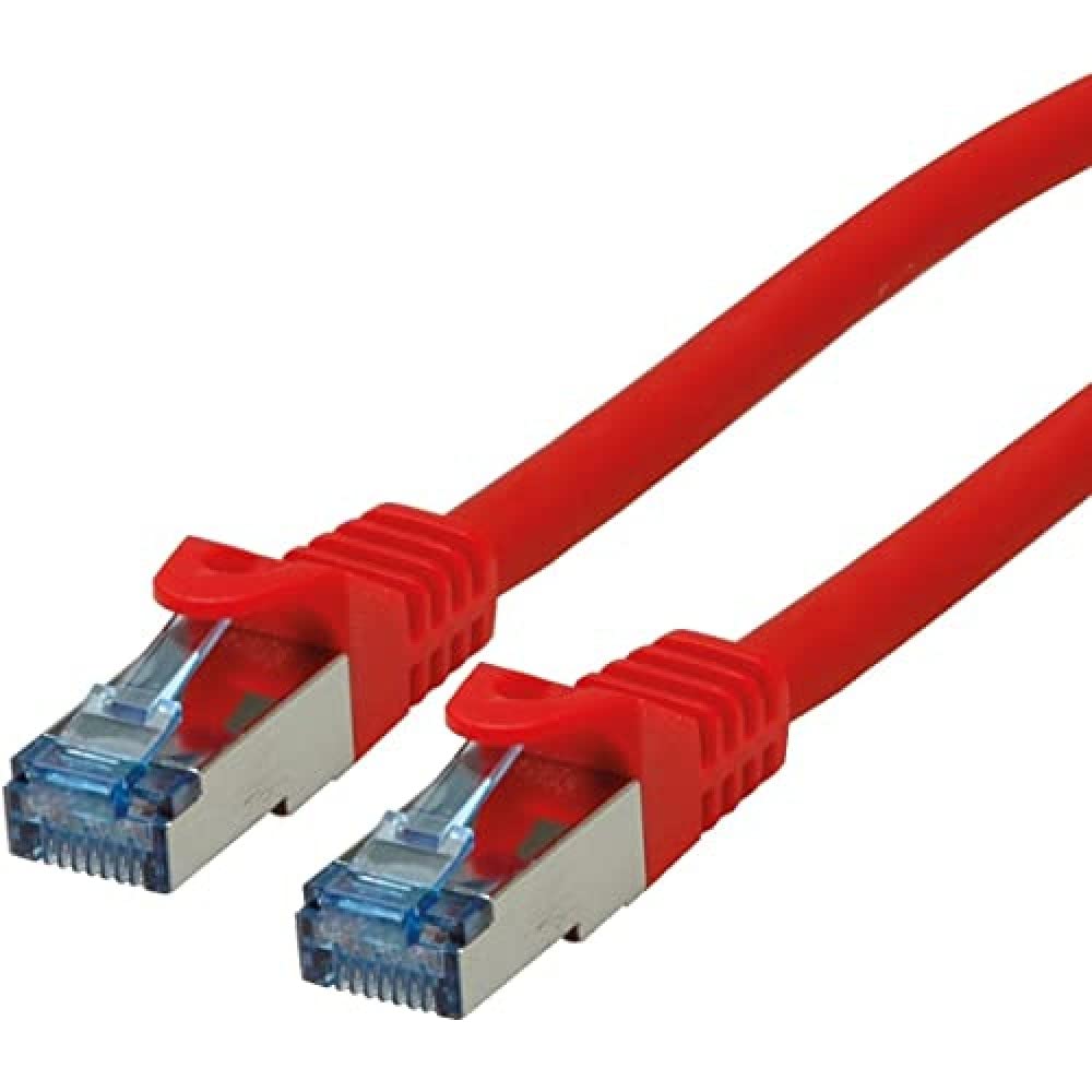 Roline S/FTP Patch cable Cat 6A Component Level LSOH, red, 7.5 m