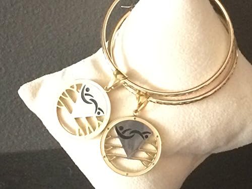 Gorgeous Gold Swinger Symbol Earrings with Partners ID Lifestyle Pendants