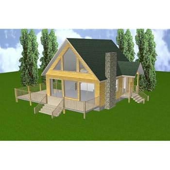 Amazon Com Easy Cabin Designs 24x28 Cabin W Loft Basement Plans